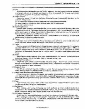 1995-2004 Kawasaki JetSki 750ZXi 900ZXi Factory Service Manual, Page 9