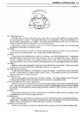 1998 Kawasaki 750SXi Pro Service Manual Supplement, Page 9