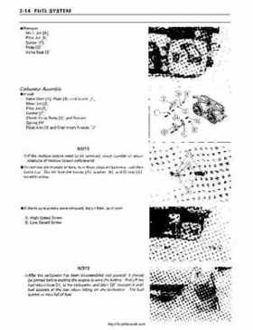 1998 Kawasaki 750SXi Pro Service Manual Supplement, Page 38