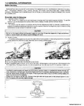 2000-2001 Kawasaki 1100 STX D.I. Jet Ski Factory Service Manual., Page 8