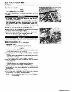 2000-2001 Kawasaki 1100 STX D.I. Jet Ski Factory Service Manual., Page 70