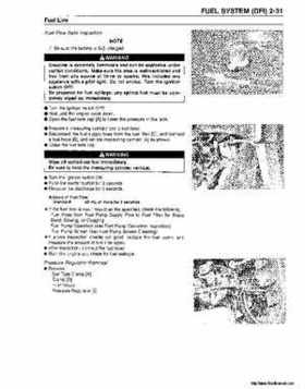 2000-2001 Kawasaki 1100 STX D.I. Jet Ski Factory Service Manual., Page 71
