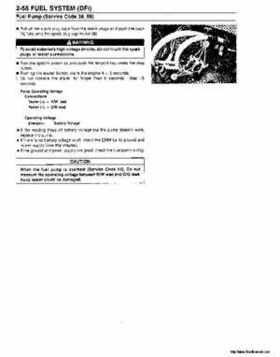 2000-2001 Kawasaki 1100 STX D.I. Jet Ski Factory Service Manual., Page 98