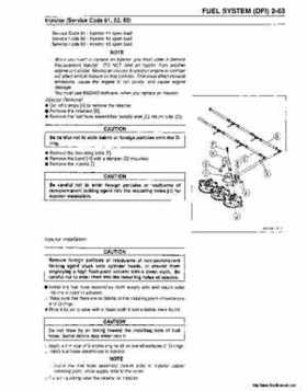 2000-2001 Kawasaki 1100 STX D.I. Jet Ski Factory Service Manual., Page 103