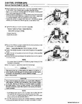 2000-2001 Kawasaki 1100 STX D.I. Jet Ski Factory Service Manual., Page 104