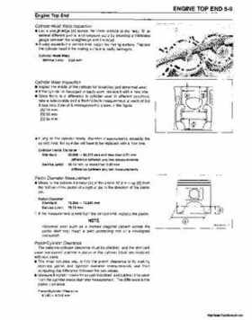 2000-2001 Kawasaki 1100 STX D.I. Jet Ski Factory Service Manual., Page 136