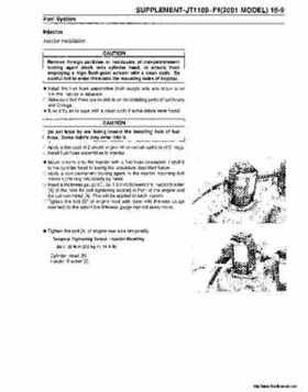 2000-2001 Kawasaki 1100 STX D.I. Jet Ski Factory Service Manual., Page 274