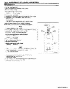 2000-2001 Kawasaki 1100 STX D.I. Jet Ski Factory Service Manual., Page 289