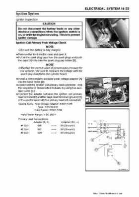 2003-2005 Kawasaki JetSki Ultra-150 Factory Service Manual, Page 234
