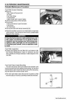 2003-2005 Kawasaki Ultra-150 Jet Ski Factory Service Manual., Page 38