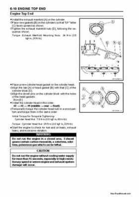 2003-2005 Kawasaki Ultra-150 Jet Ski Factory Service Manual., Page 106
