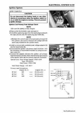 2003-2005 Kawasaki Ultra-150 Jet Ski Factory Service Manual., Page 225