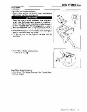 2003 Kawasaki JetSki 800 SX-R Factory service manual, Page 75