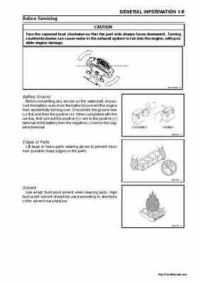 2004-2005 Kawasaki STX-15F Jet Ski Factory Service Manual., Page 11