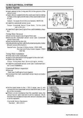 2004-2005 Kawasaki STX-15F Jet Ski Factory Service Manual., Page 353