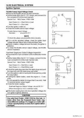 2004-2006 Kawasaki 900 STX Jet Ski Service Manual, Page 198