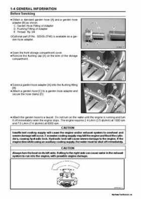 2005 Kawasaki STx-12F Jet Ski Factory Service Manual., Page 10