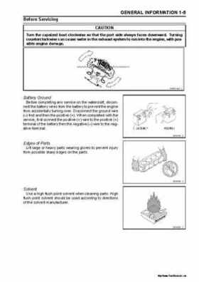 2005 Kawasaki STx-12F Jet Ski Factory Service Manual., Page 11