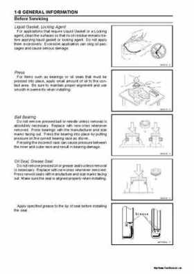 2005 Kawasaki STx-12F Jet Ski Factory Service Manual., Page 14