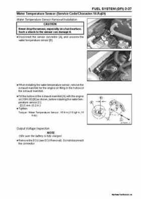 2005 Kawasaki STx-12F Jet Ski Factory Service Manual., Page 85