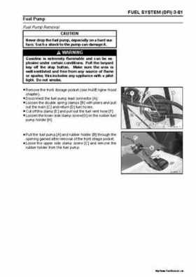 2005 Kawasaki STx-12F Jet Ski Factory Service Manual., Page 129