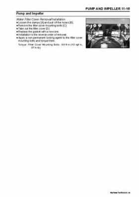 2005 Kawasaki STx-12F Jet Ski Factory Service Manual., Page 273