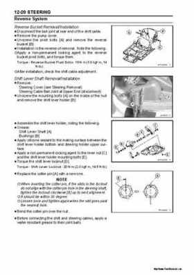 2005 Kawasaki STx-12F Jet Ski Factory Service Manual., Page 293