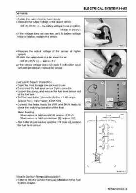 2005 Kawasaki STx-12F Jet Ski Factory Service Manual., Page 365