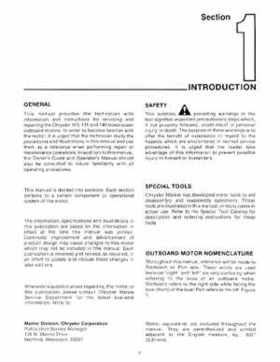 Chrysler 100, 115 and 140 HP Outboard Motors Service Manual, OB 3439, Page 6