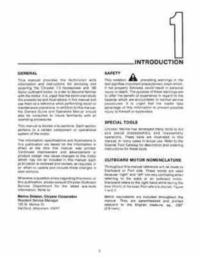 Chrysler 6, 7.5, 180 Sailor Outboard Motors Service Manual, OB 3330, Page 6