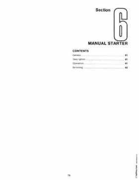 Chrysler 6, 7.5, 180 Sailor Outboard Motors Service Manual, OB 3330, Page 80