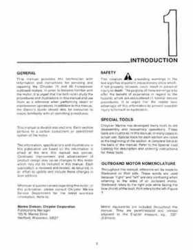 Chrysler 75 and 85 HP Outboards Service Manual OB 3646, Page 6