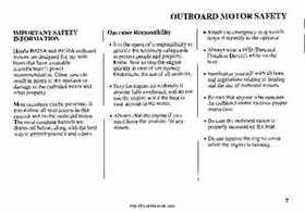 2002 Honda BF25A BF30A Outboards Owner's Manual, Page 9