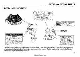 2002 Honda BF25A BF30A Outboards Owner's Manual, Page 11