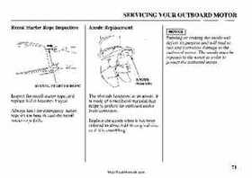 2002 Honda BF25A BF30A Outboards Owner's Manual, Page 73