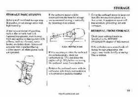 2002 Honda BF25A BF30A Outboards Owner's Manual, Page 79