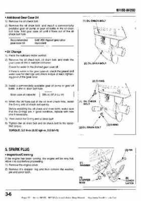 Honda BF15D BF20D Outboard Motors Shop Manual., Page 57