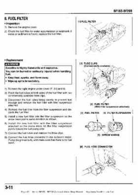 Honda BF15D BF20D Outboard Motors Shop Manual., Page 62