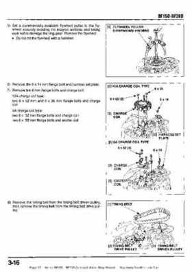 Honda BF15D BF20D Outboard Motors Shop Manual., Page 67