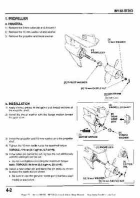 Honda BF15D BF20D Outboard Motors Shop Manual., Page 73