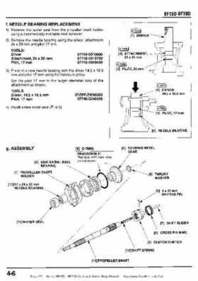 Honda BF15D BF20D Outboard Motors Shop Manual., Page 77