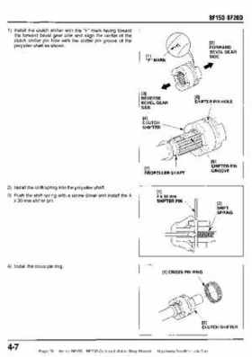 Honda BF15D BF20D Outboard Motors Shop Manual., Page 78