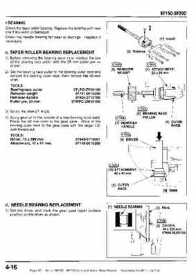Honda BF15D BF20D Outboard Motors Shop Manual., Page 87