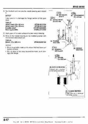 Honda BF15D BF20D Outboard Motors Shop Manual., Page 88