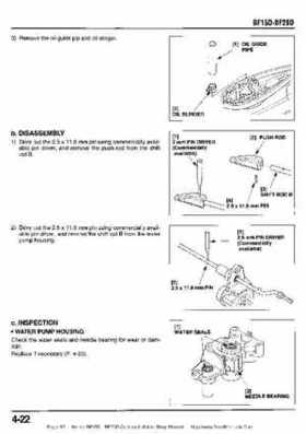 Honda BF15D BF20D Outboard Motors Shop Manual., Page 93