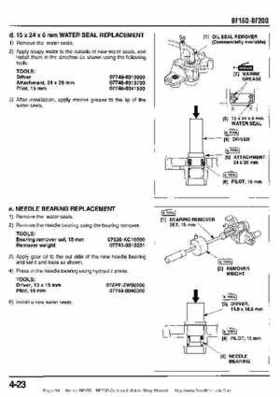 Honda BF15D BF20D Outboard Motors Shop Manual., Page 94