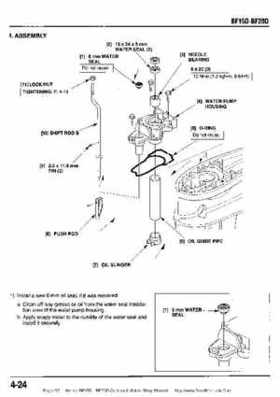 Honda BF15D BF20D Outboard Motors Shop Manual., Page 95