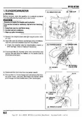 Honda BF15D BF20D Outboard Motors Shop Manual., Page 107