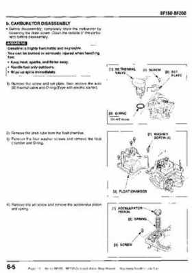 Honda BF15D BF20D Outboard Motors Shop Manual., Page 110