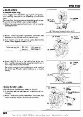 Honda BF15D BF20D Outboard Motors Shop Manual., Page 114